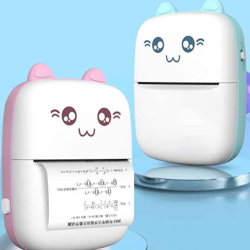 Portable Mini Printer Hot Printing Self-adhesive Thermal Inkless ...