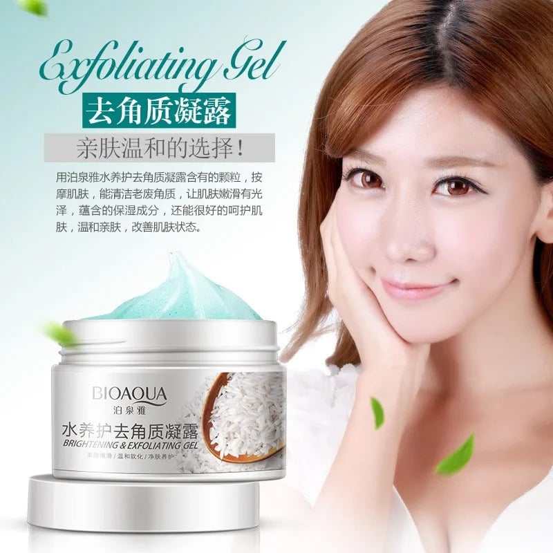 Bioaqua Brightening & Exfoliating Rice Gel Face Scrub 140ml | Sadadropship