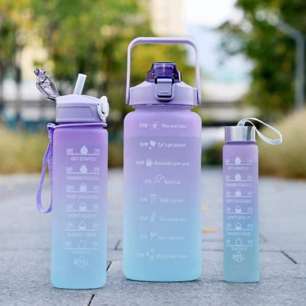 sports-water-bottles-3-pcs-set-with-motivational-time-marker-leak-proof-flip-top-lid-random-color - 1