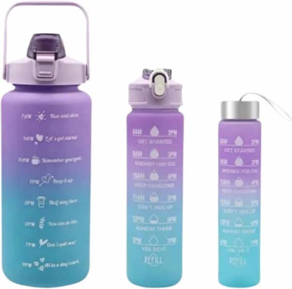 sports-water-bottles-3-pcs-set-with-motivational-time-marker-leak-proof-flip-top-lid-random-color - 8
